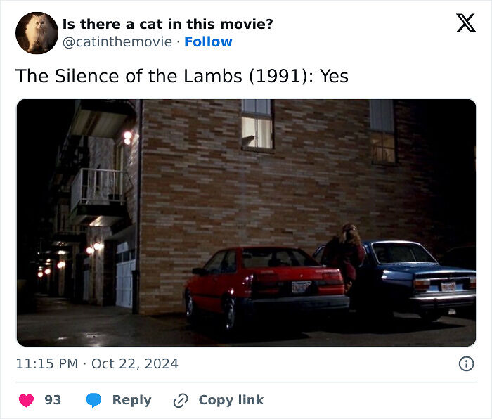 This X Page Tracks Every Cat In Cinema, Here Are 83 You Probably Didn&rsquo;t Notice