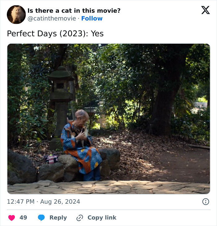 This X Page Tracks Every Cat In Cinema, Here Are 83 You Probably Didn&rsquo;t Notice