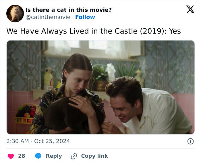 This X Page Tracks Every Cat In Cinema, Here Are 83 You Probably Didn&rsquo;t Notice