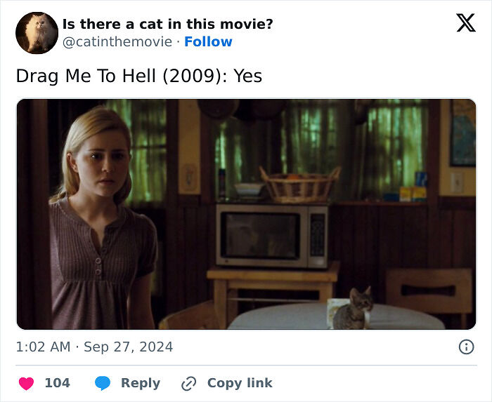 This X Page Tracks Every Cat In Cinema, Here Are 83 You Probably Didn&rsquo;t Notice