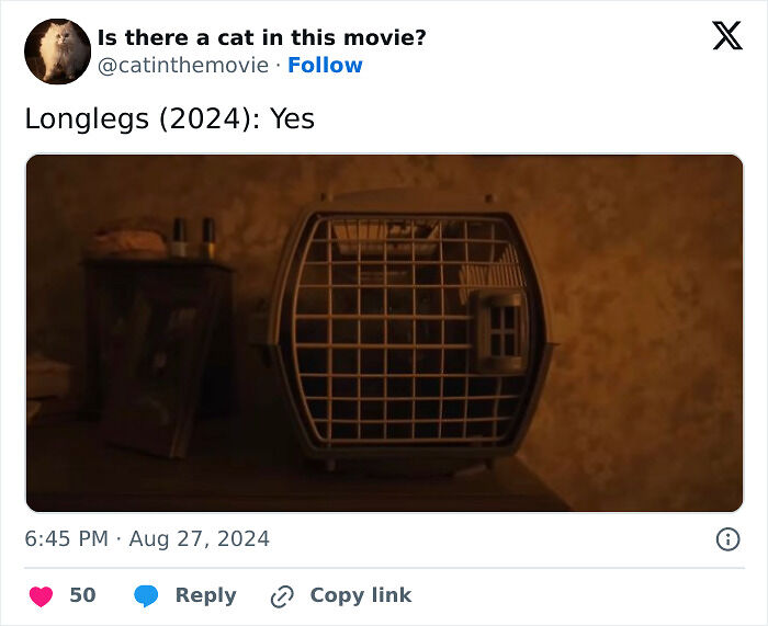This X Page Tracks Every Cat In Cinema, Here Are 83 You Probably Didn&rsquo;t Notice
