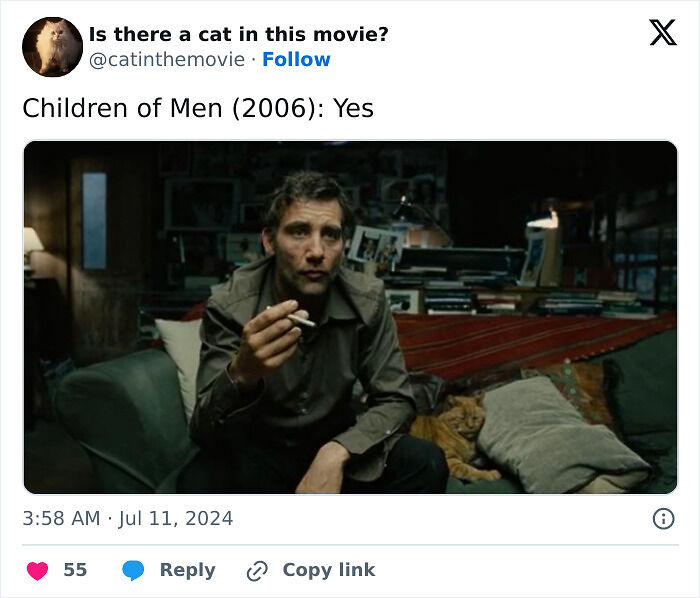 This X Page Tracks Every Cat In Cinema, Here Are 83 You Probably Didn&rsquo;t Notice