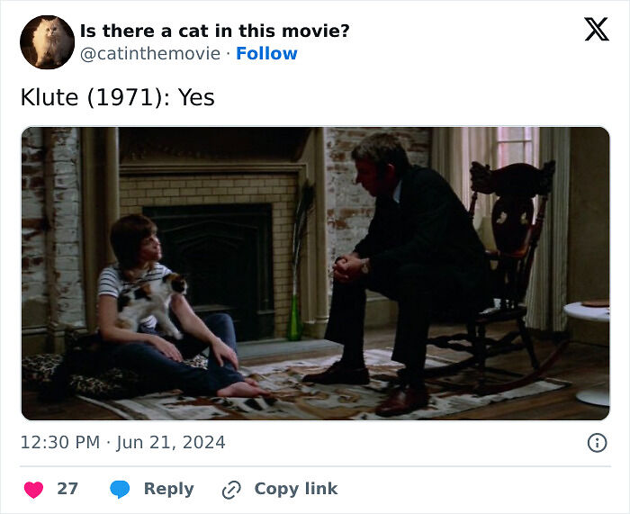 This X Page Tracks Every Cat In Cinema, Here Are 83 You Probably Didn&rsquo;t Notice