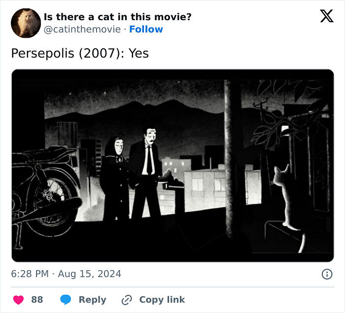 This X Page Tracks Every Cat In Cinema, Here Are 83 You Probably Didn&rsquo;t Notice
