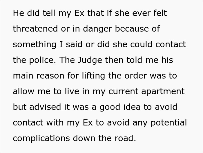 Ex-Wife Enforces Old Restraining Order After Moving Into Guy’s Building, Puts His Home At Risk