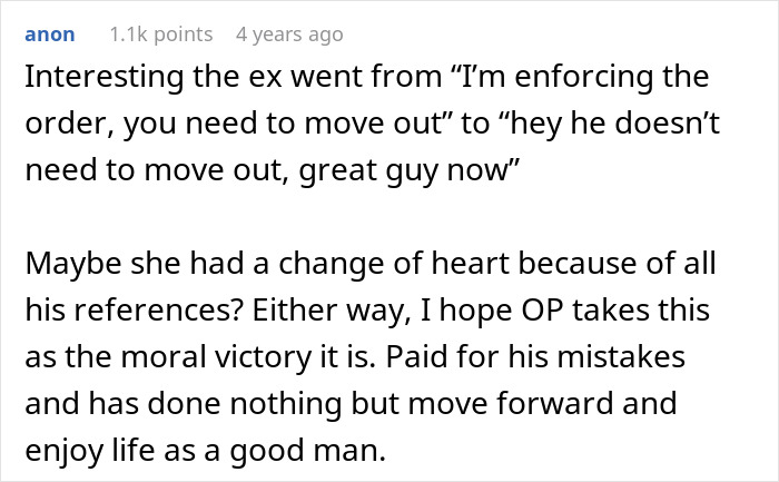 Ex-Wife Enforces Old Restraining Order After Moving Into Guy’s Building, Puts His Home At Risk