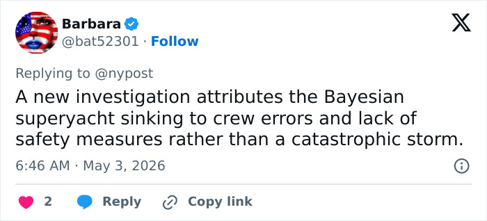 Bayesian Superyacht Sinking With Billionaire And 6 Others Wasn&rsquo;t Caused By A Severe Storm, Report Says