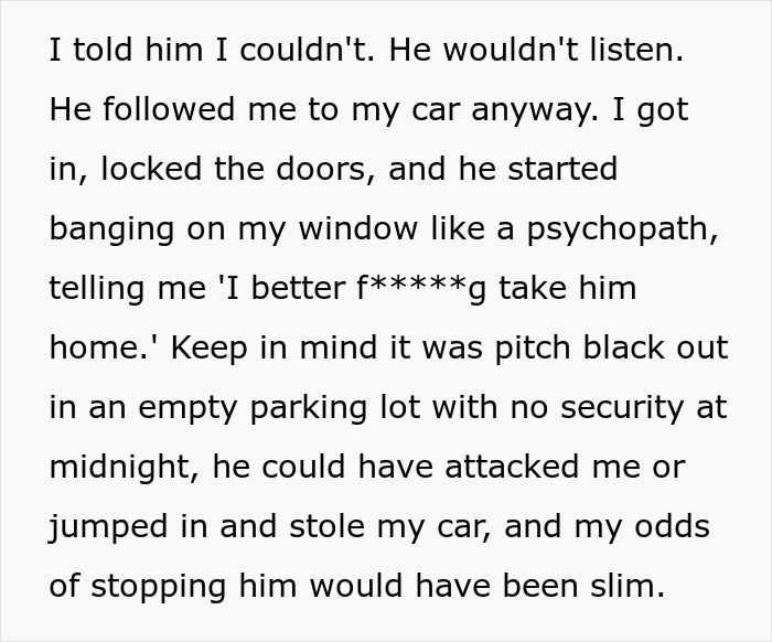 Man Has The Satisfaction To Inconvenience Coworker From Hell When He Asks For A Ride Home