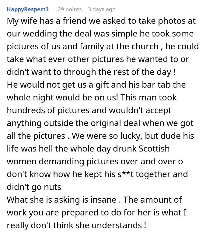 Bride Furious Sibling Refuses To Give Her $500 Wedding Gift After Agreeing To Work For Her For Free