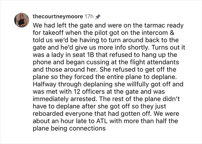 “Entitled” Passenger Forces Plane Back To Gate After Refusing To Hang Up Her Phone Before Takeoff