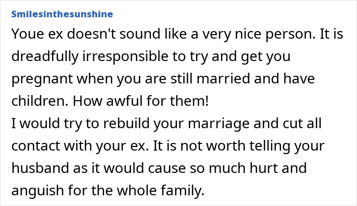 Cheater Refuses To Take Accountability For Affair, Torn Between Husband And Ex She Cheated With