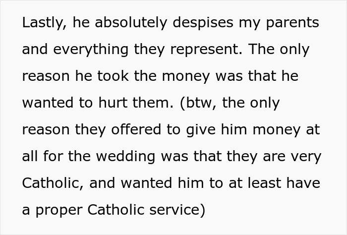 Broke Groom Wastes His Inheritance, Somehow Expects Chef Sis To Cater His Entire Wedding For Free