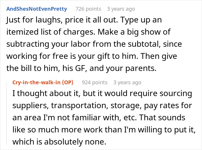 Broke Groom Wastes His Inheritance, Somehow Expects Chef Sis To Cater His Entire Wedding For Free