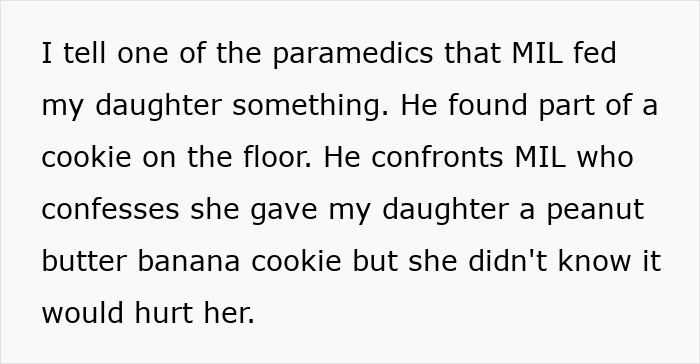 MIL Refuses To Believe Grandkid’s Allergies Are Real, Horrified As Her “Test” Sends The Kid To ER