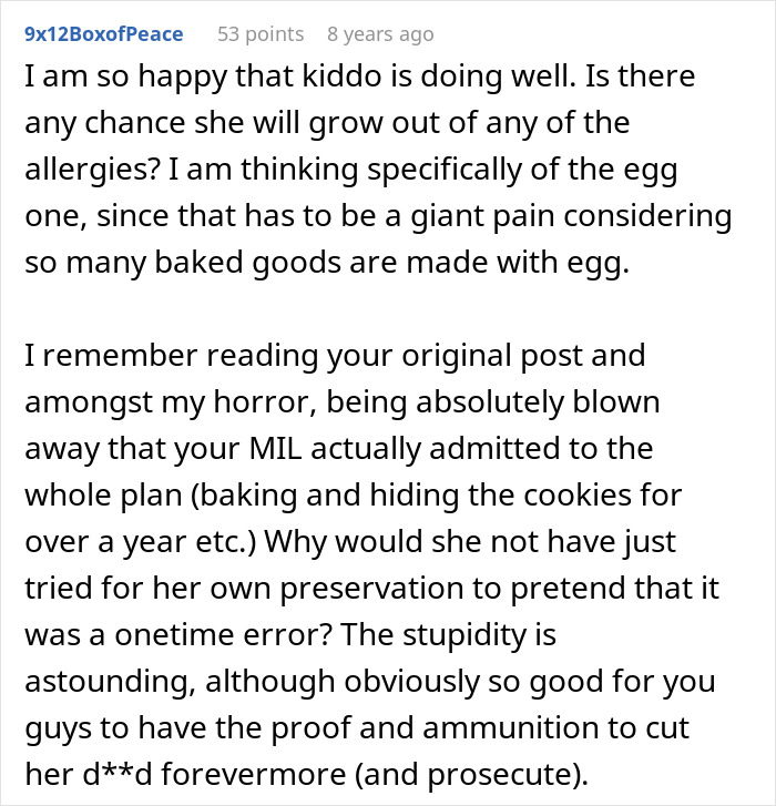 MIL Refuses To Believe Grandkid’s Allergies Are Real, Horrified As Her “Test” Sends The Kid To ER