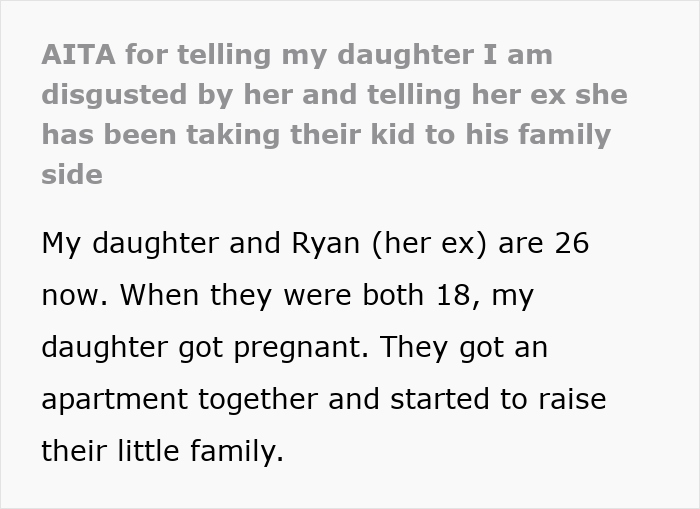 Mom Disgusted With Daughter For Taking Kid To Ex’s Bigoted Fam, Rats Her Out To Ex ASAP