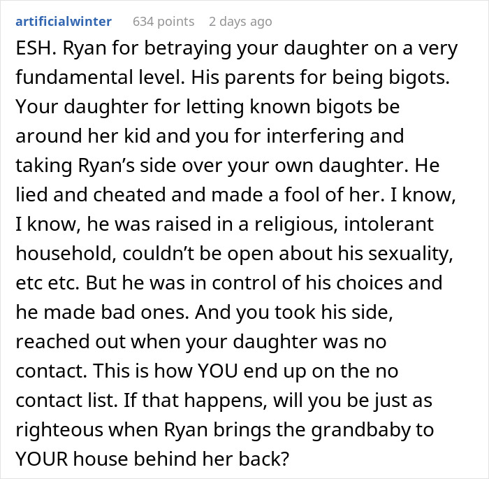 Mom Disgusted With Daughter For Taking Kid To Ex’s Bigoted Fam, Rats Her Out To Ex ASAP