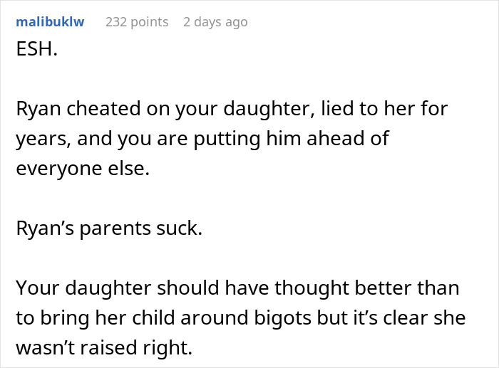 Mom Disgusted With Daughter For Taking Kid To Ex’s Bigoted Fam, Rats Her Out To Ex ASAP