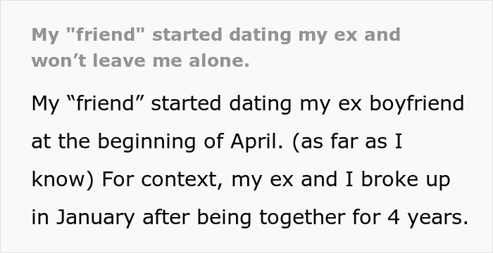 Woman Horrified As “Friend” Dates Her Ex, Loses It As She Gets Harassed For Blocking The “Friend”