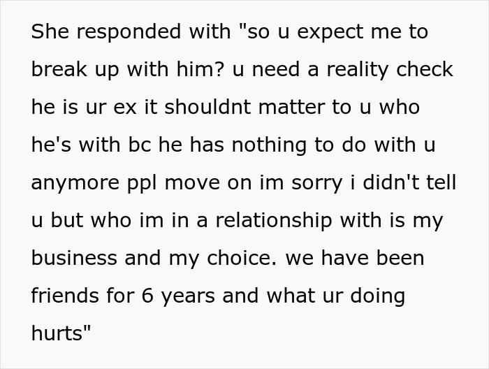 Woman Horrified As “Friend” Dates Her Ex, Loses It As She Gets Harassed For Blocking The “Friend”