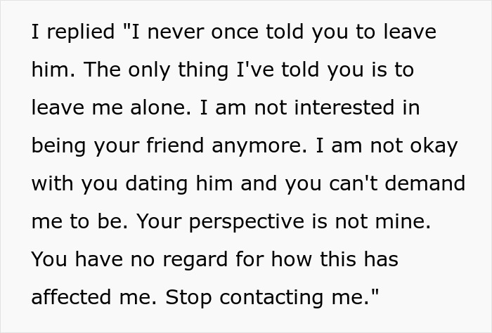 Woman Horrified As “Friend” Dates Her Ex, Loses It As She Gets Harassed For Blocking The “Friend”