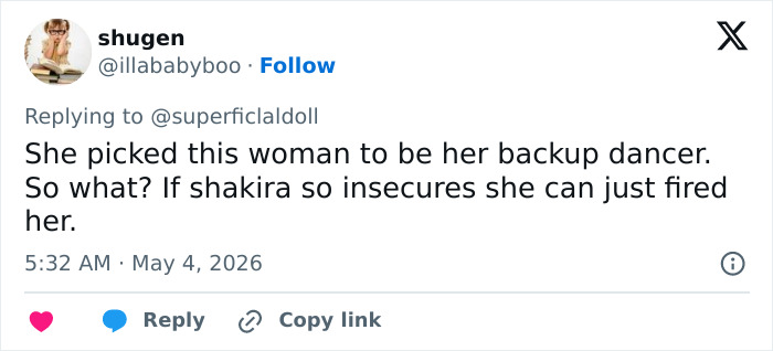 Shakira’s Backup Dancer Reportedly Causing Tension Behind The Scenes With Her “Exceptional Beauty”