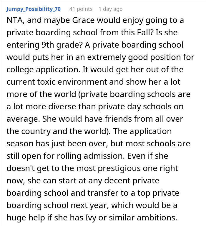 “Preposterous”: Parents Expect Rich Aunt To Pay $120K A Year For Step-Niblings’ School