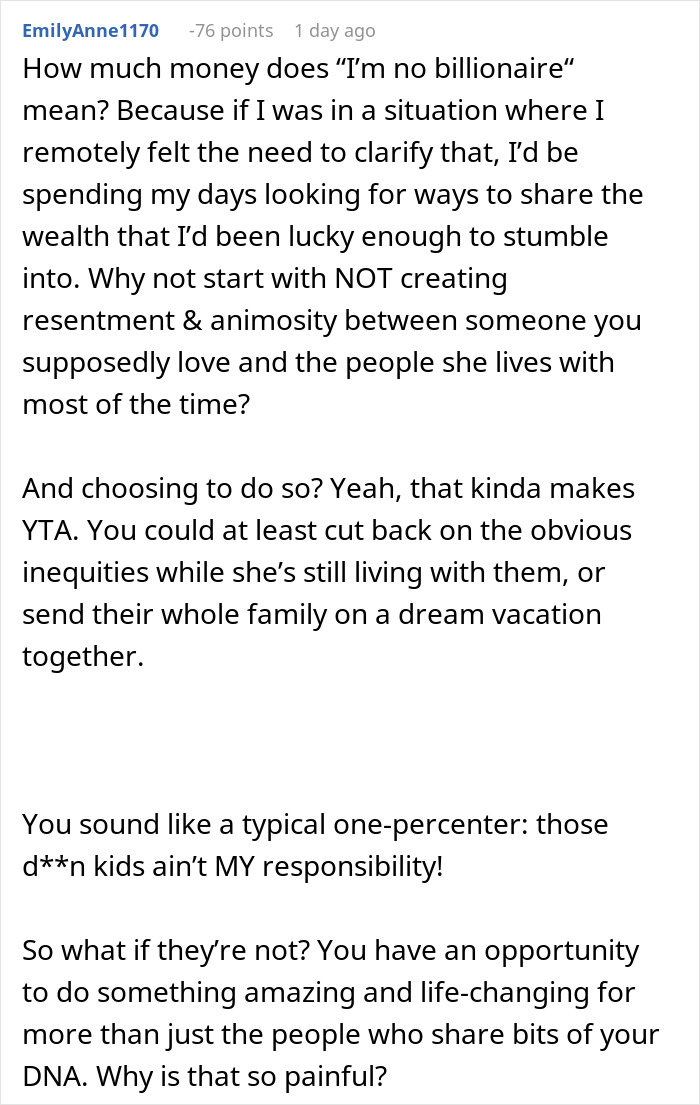 “Preposterous”: Parents Expect Rich Aunt To Pay $120K A Year For Step-Niblings’ School