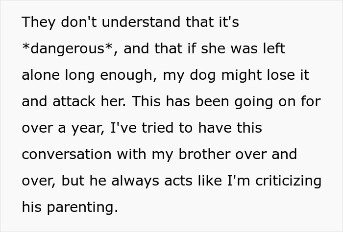 &ldquo;It&rsquo;s Dangerous&rdquo;: Man Cuts Contact With Sister Until She Puts Her Dog Down