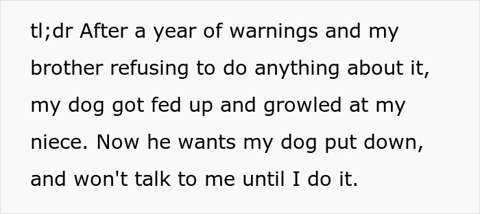 &ldquo;It&rsquo;s Dangerous&rdquo;: Man Cuts Contact With Sister Until She Puts Her Dog Down