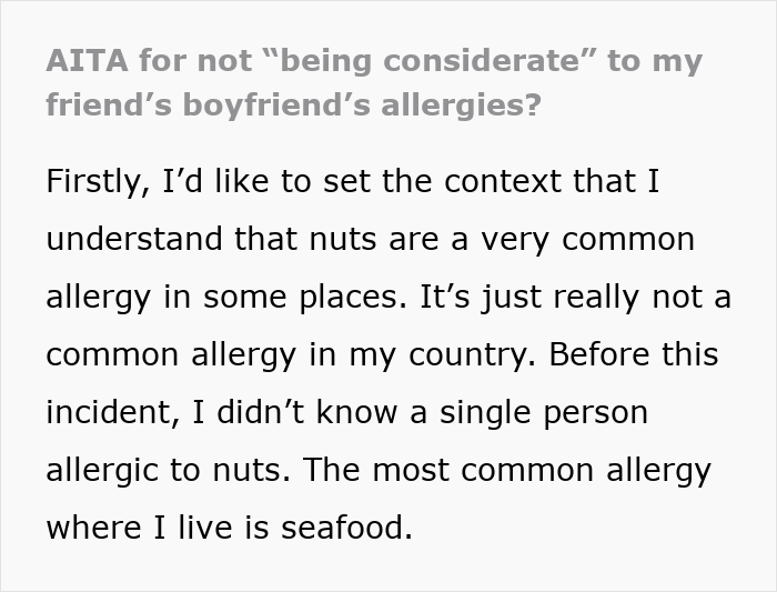 Potluck Dinner Gets Awkward After Dude Gets Mad Nobody Knew About His Food Allergy