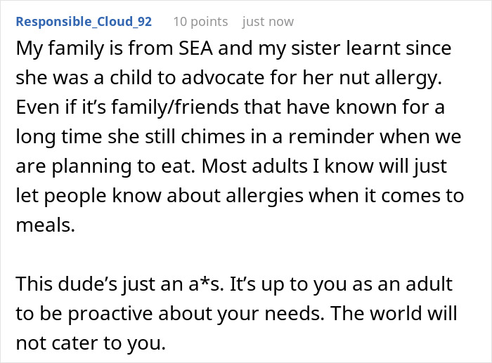Potluck Dinner Gets Awkward After Dude Gets Mad Nobody Knew About His Food Allergy