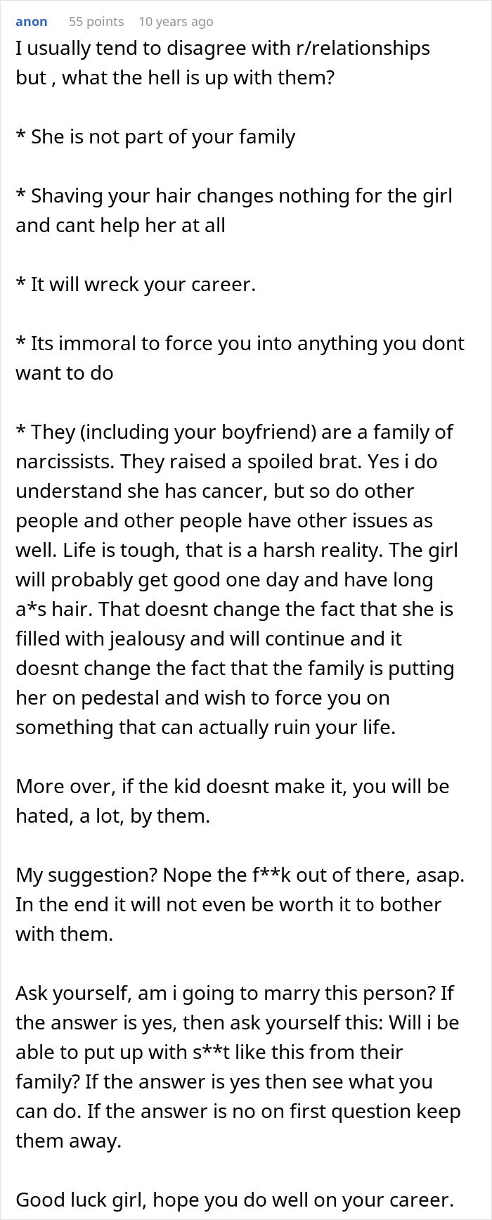 Family Stunned After Woman Refuses To Shave Her Thick, Long Hair In Solidarity For Teen’s Cancer