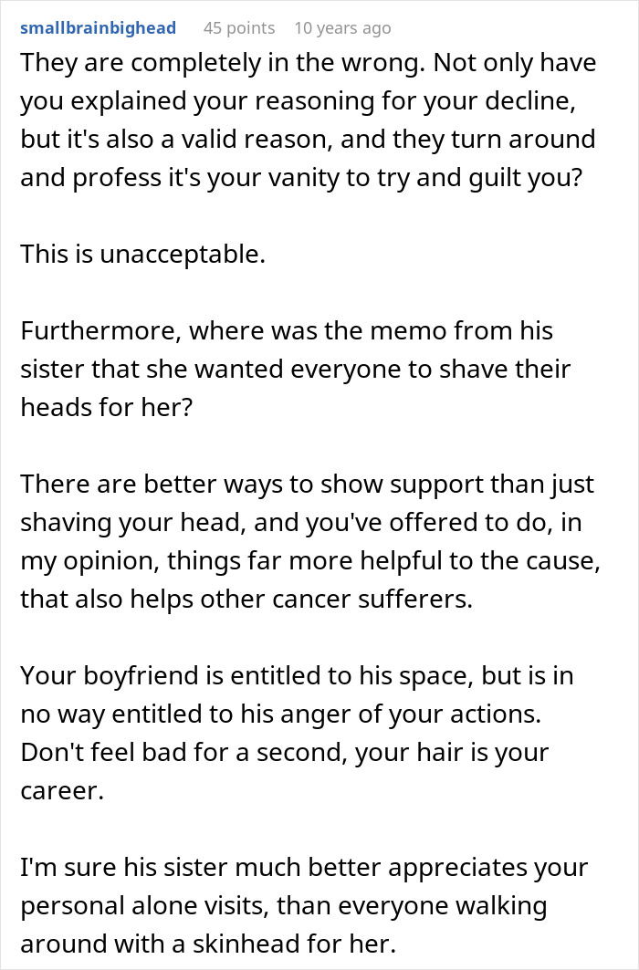 Family Stunned After Woman Refuses To Shave Her Thick, Long Hair In Solidarity For Teen’s Cancer