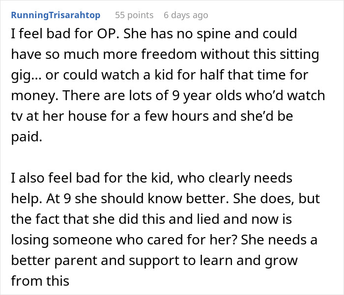 9YO Hurts Babysitter’s Fish And Mom Dismisses It, Babysitter Cuts Her Off And Suggests Therapy