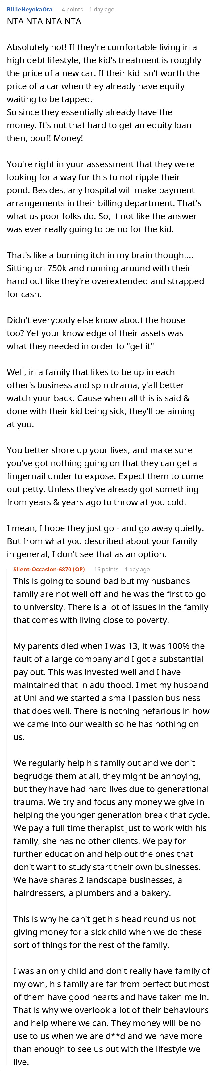 Couple Pay For Luxury Trips But Won’t Fund Their Own Sick Kid, Get Mad As Relatives Won&rsquo;t &ldquo;Chip In&rdquo;