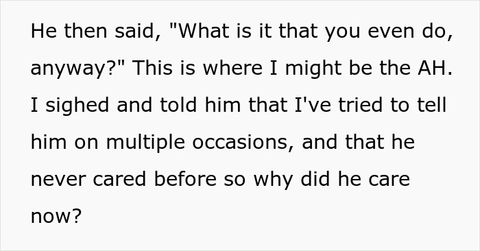 Man Was Never Interested In Wife&rsquo;s Job So She Refuses To Talk About It When He Suddenly Wants To Know