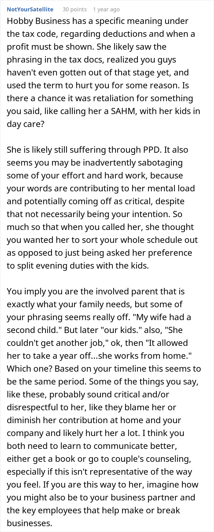&ldquo;Loser And A Failure&rdquo;: Man Left Deflated After Wife Dismisses His Successful Business As A Hobby