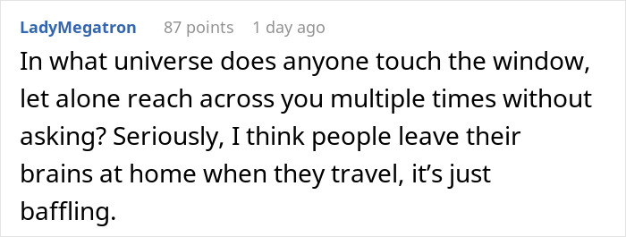 Woman Makes Entitled Passenger Regret Invading Her Personal Space By Coming Up With A Genius Revenge Plan
