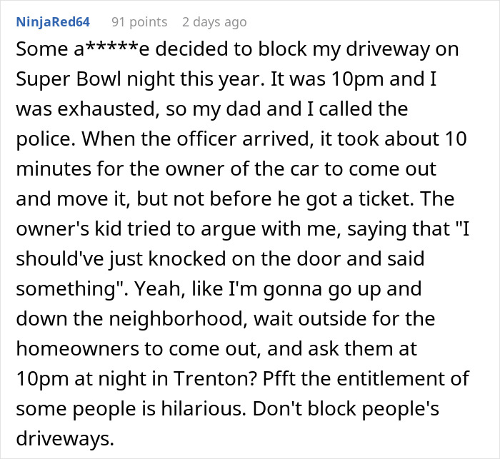 &ldquo;Stupidity Has A Steep Price&rdquo;: Blocked Driveway Sets Off A Domino Effect, Costing Entitled Neighbor Thousands