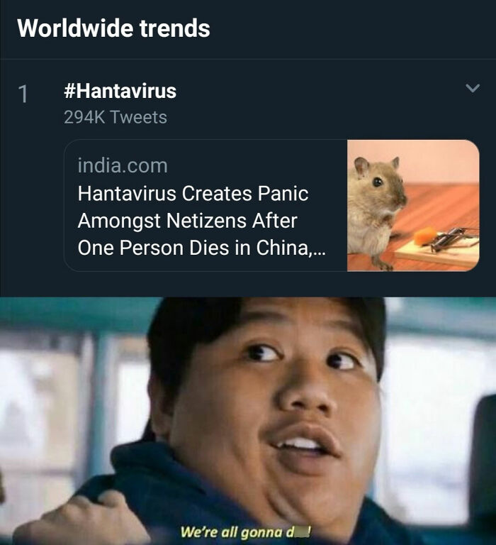 Hantavirus Outbreak: People Are Dealing With The New Virus Panic With Memes, And Here Are XX To Help You Cope