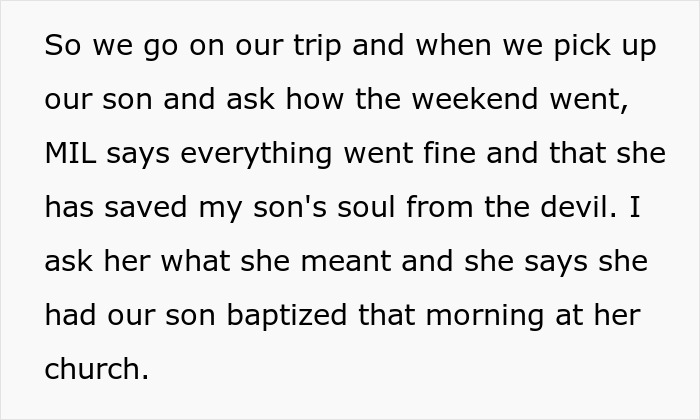 Couple Returns From Trip To Discover MIL Secretly Baptized Their Child, Dad Has Major Meltdown