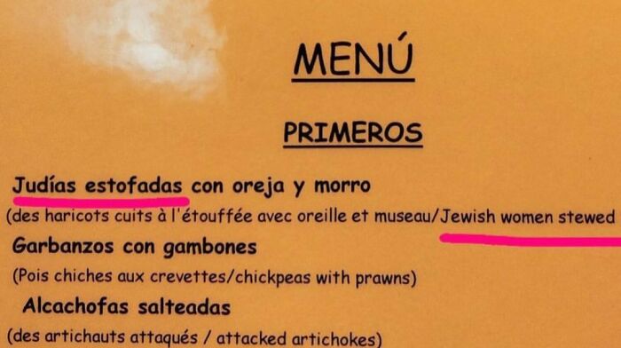&ldquo;Fresh Human&rdquo;: 58 Funny Restaurant Menu Fails That Had People Spitting Their Food (New Pics)