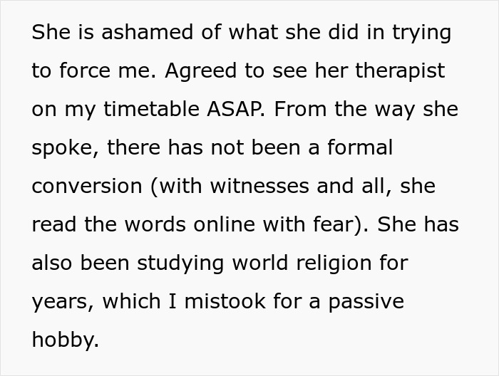 Wife Jumps From Conversion To Divorce Ultimatum In Days, Husband Calls Her Psychiatrist Wife Jumps From Conversion To Divorce Ultimatum In Days, Husband Calls Her Psychiatrist