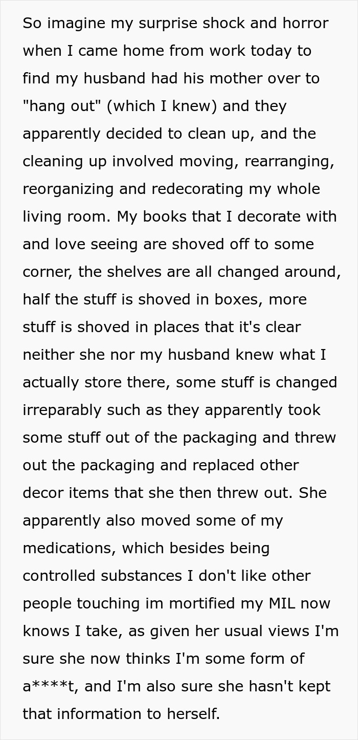 Man Lets Mom Secretly Rearrange House, It Leaves His Wife In Tears, He Realizes He Messed Up Man Lets Mom Secretly Rearrange House, It Leaves His Wife In Tears, He Realizes He Messed Up