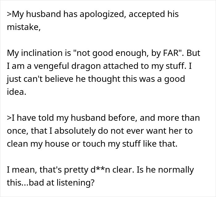 Man Lets Mom Secretly Rearrange House, It Leaves His Wife In Tears, He Realizes He Messed Up Man Lets Mom Secretly Rearrange House, It Leaves His Wife In Tears, He Realizes He Messed Up