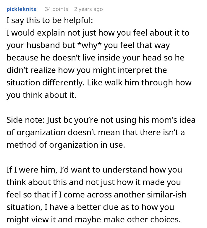 Man Lets Mom Secretly Rearrange House, It Leaves His Wife In Tears, He Realizes He Messed Up Man Lets Mom Secretly Rearrange House, It Leaves His Wife In Tears, He Realizes He Messed Up