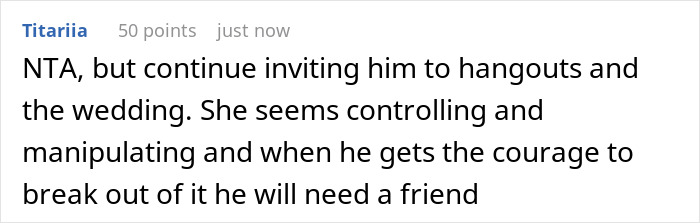 Man Refuses To Give A Separate Room For Friend Just Because His Fiancee Asked,Gets Uninvited From Wedding