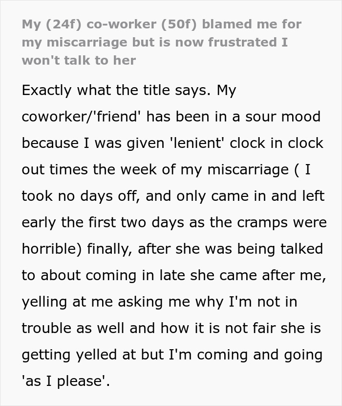 Coworker Leaves Woman Sobbing In Bathroom After Her Miscarriage, Then Reports Her To HR