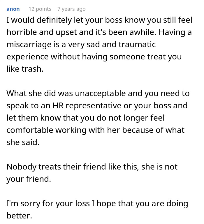 Coworker Leaves Woman Sobbing In Bathroom After Her Miscarriage, Then Reports Her To HR